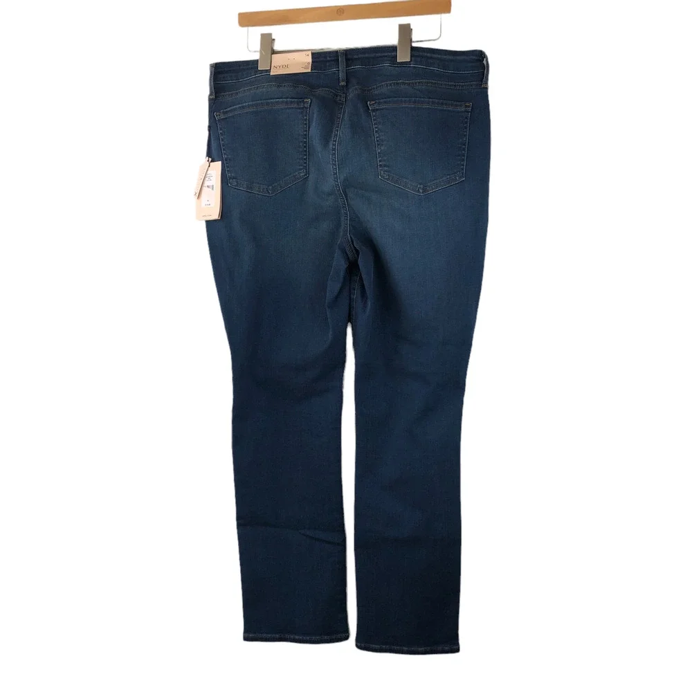 Not Your Daughter's Jeans Pull On Skinny Ankle Jeans Blue NYDJ Women's Size 8P 8 - Picture 5 of 7